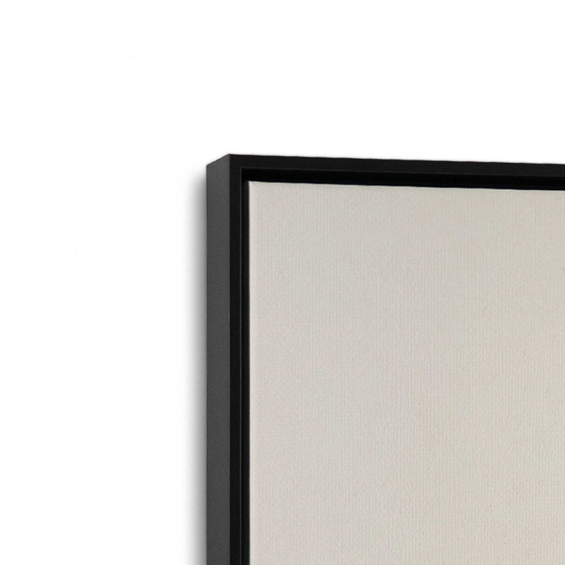Ensemble de 3 impressions sur toile Jolly Little Trio, H 19 po x l 39 po, Impression encadrée sans passe-partout, Noir satiné
