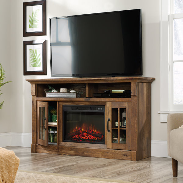 Ashlyn 74 Console with Electric Fireplace