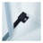 Frameless Double Sliding Tub Shower Door, 304 Stainless Steel in Matte Black, 5/16" (8mm) Thick SGCC Tempered Clear Glass.