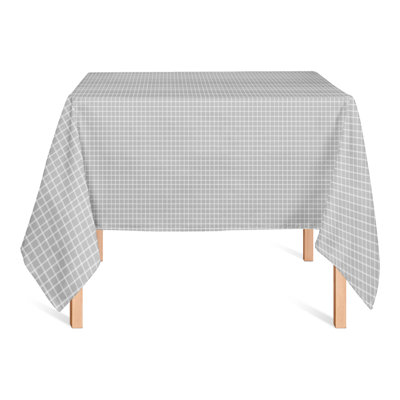 Ilidio Geometric Cotton Blend Square Tablecloth