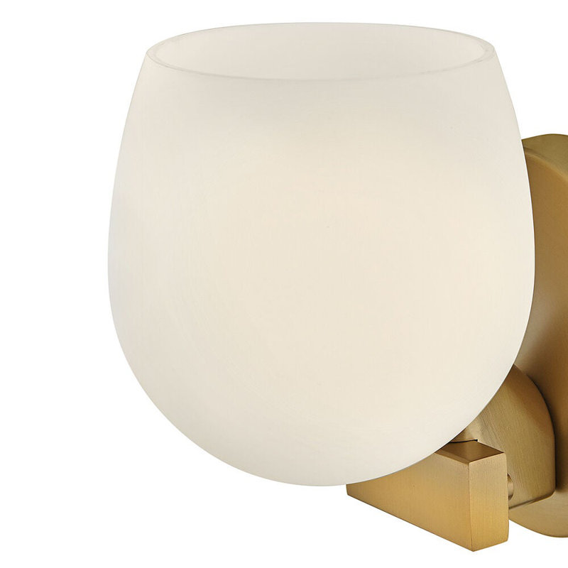 Mae 1 - Light Bath Sconce, Lacquered Brass