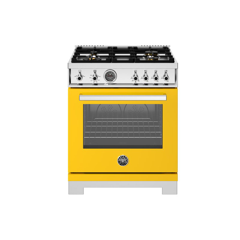 Bertazzoni 30'' W Free Standing Range, Electric, Red Gloss