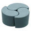 Learniture Structured Teardrop Stool -Flexible Modular Collaborative Soft Seating For Office, Home, Lounge And School Classrooms With Durable Frame 1002NLG-64494592