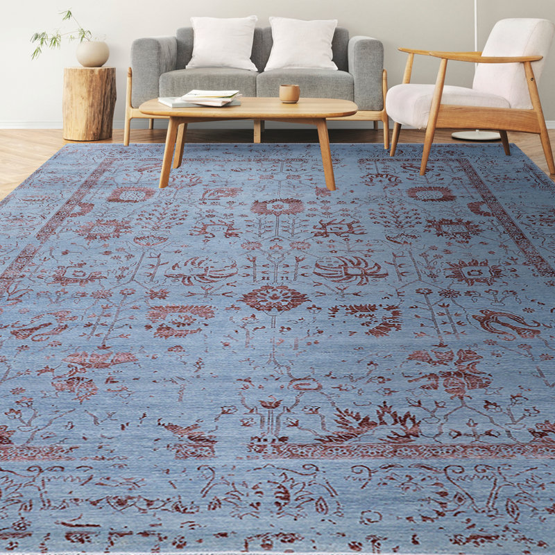 Wool Oriental Area Rug, Rectangle 9' x 12'