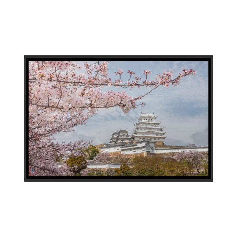 Spring In Japan VII by Daniel Kordan - Print on Canvas, 66.04 cm H x 45.72 cm W, Black Framed