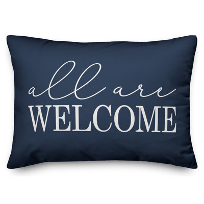  Housse et insert pour coussin rectangulaire All All Welcome