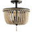 Norcott Solid Wood Semi Flush Mount-461756757