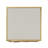 Lenssen Gold Finish Peony And Ginkgo End Table With Mirror Top