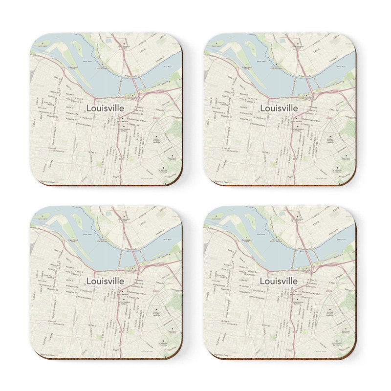 Sous-verre carte des États-Unis, Louisville