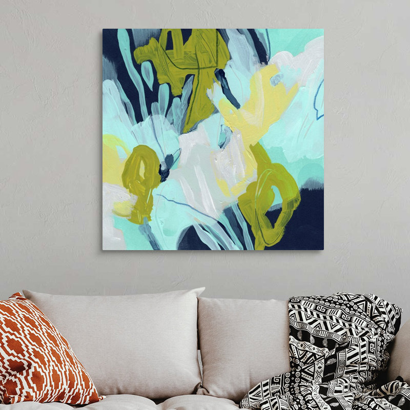 «Pistil I» par June Erica Vess - reproduction d'art, Toile tendue, H 36 po x l 36 po x P 1,25 po