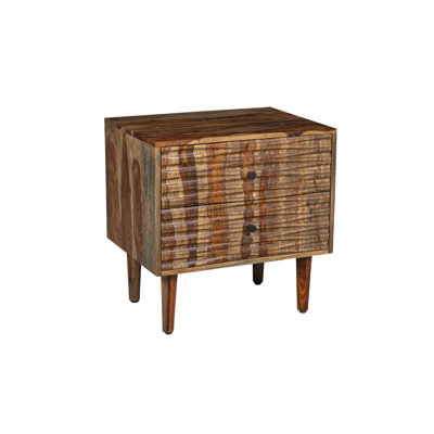 Table de chevet 2 tiroirs Eleck