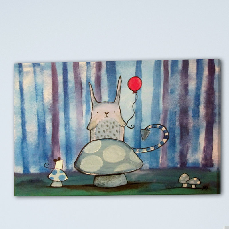 «One Red Balloon» par Andrea Doss, reproduction sur toile tendue, H 16 po x l 24 po x P 1,5 po