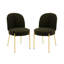 Fabric Dining Chair with Golden Legs (Set of 2)-41556692