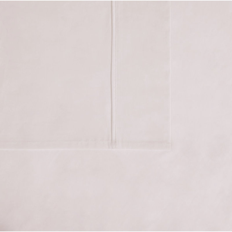 Percale solide, Ensemble de draps pour lit double avec 2 taies d'o, Rougir