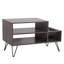 Étagère de rangement multimédia à double couche H 20,63 po