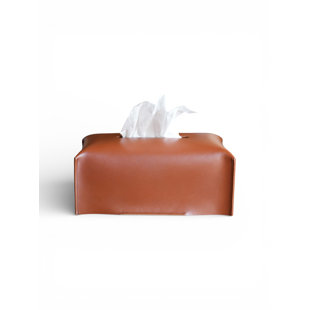 Genuine Leather Tissue Box Cover Rectangle