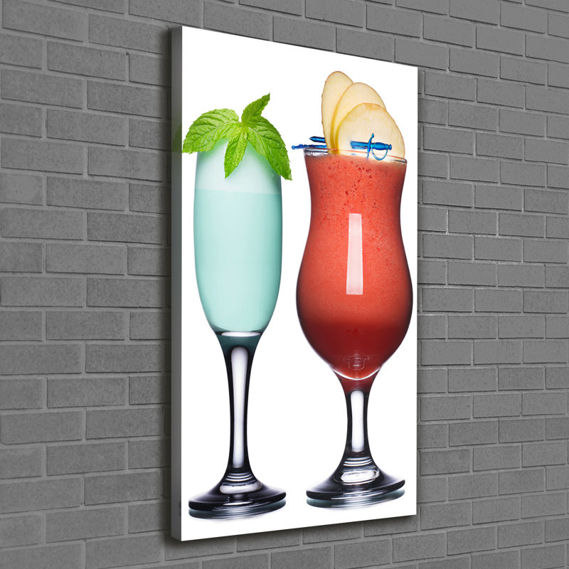 Colourful Cocktails - Wrapped Canvas Print