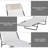 Patio Relax Chair - Cream White. Reclining Outdoor With Mesh Seat. For Added Comfort. 5 Adjustable Optimal Relaxing. Foldable And Portable. Steel Frame. Suitable Area. 71.7"L X 22"W 11"H White