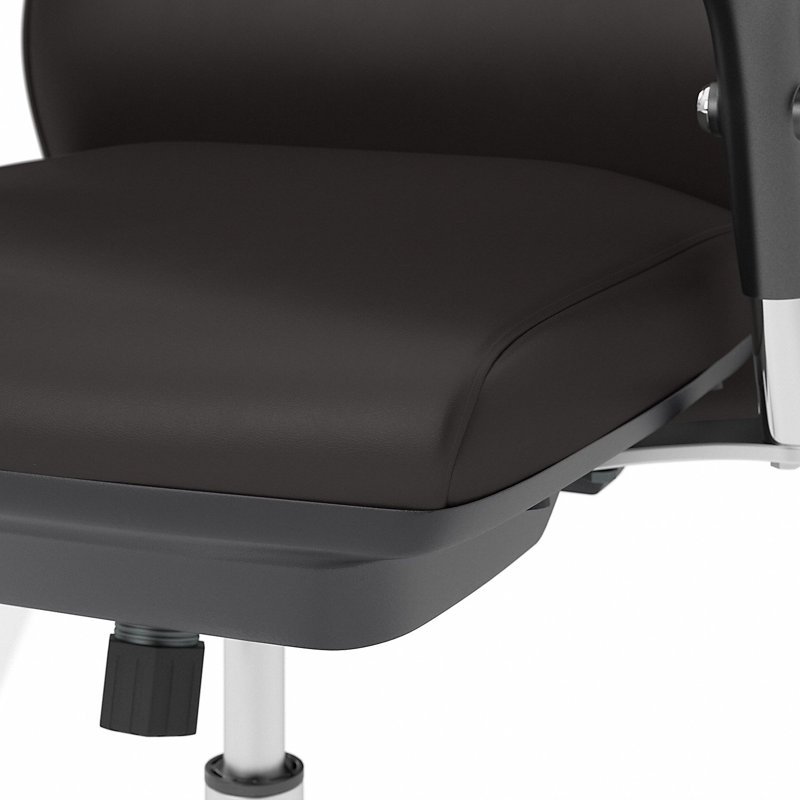 Fauteuil de direction en cuir Lanika 400 Series 4SCH1602, Brun