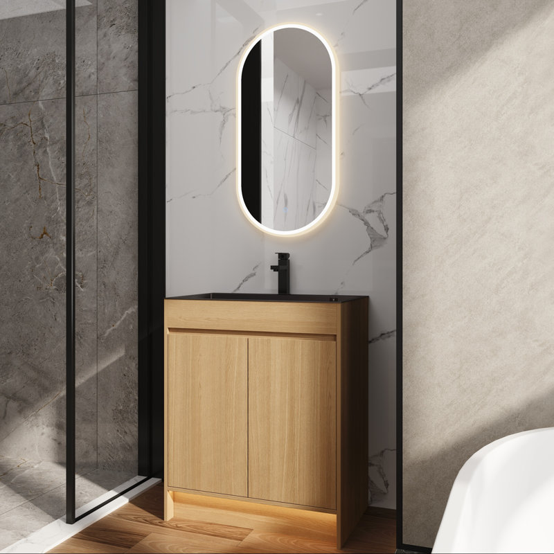 Armoire utilitaire 28 po en contreplaqué avec évier et rangement en acier inoxydable