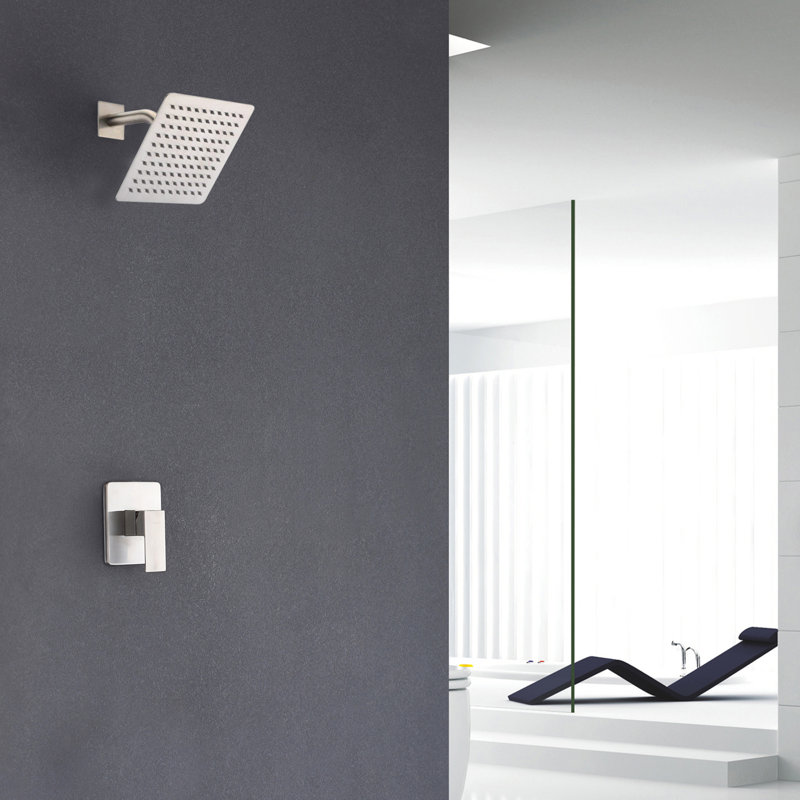 Concealed Mixer Showers with Rough in-Valve, Brushed Nickel