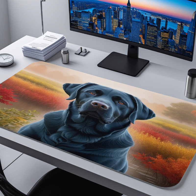 Polyester Desk Pad, 14.4x12.1