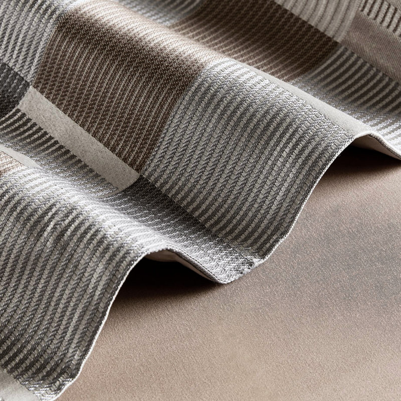 Queen Size 8 Pcs Duvet Style Comforter In Taupe, Multi - Colour Geometric Pattern, Luxury Pillows, Removable Cover, And Convenient Design Featuring Comfort Centred