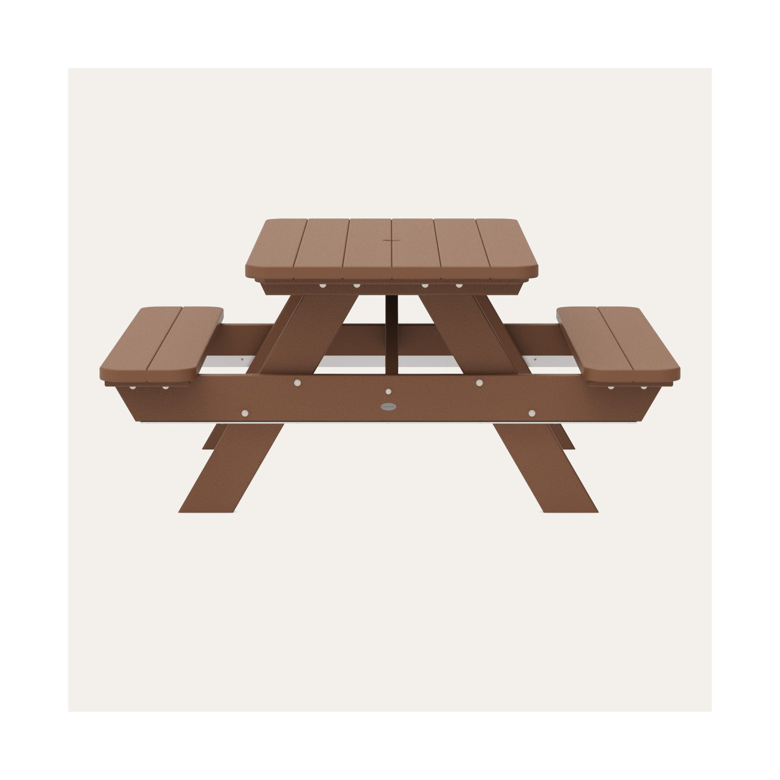 POLYWOOD Park 72" Picnic Table, Teak