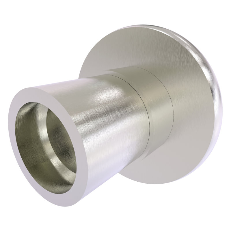 Écusson de rideau de douche Goble, Nickel satiné