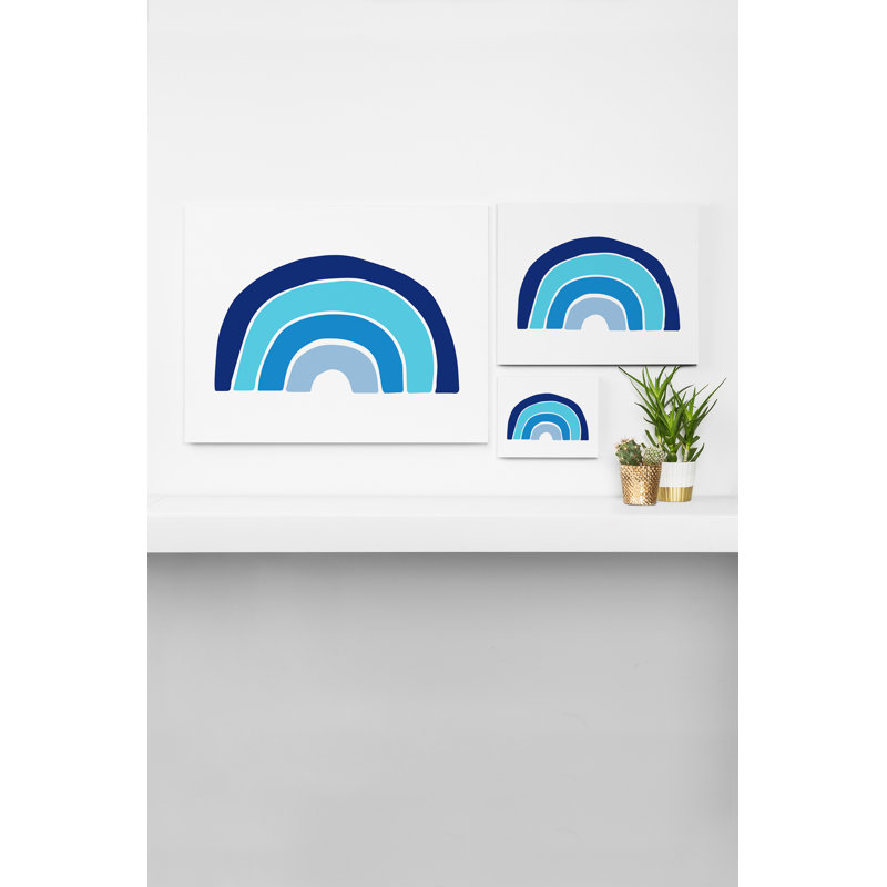 Brierfield Dreams Rainbows, impression sur toile, H 20 po x l 16 po x P 2 po, Bleu