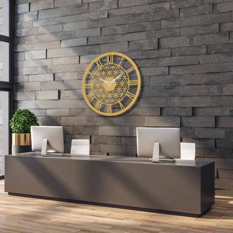 Ladora Metal Wall Clock, 49cm H x 49cm W x 2cm D