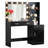 46.4In Dressing Table With Mirror And Lights - Vanity Desk 2 Large Drawers & Vertical Organizer, 3 Level Dresser, Adjustable Brightness Lighting Modes For Bedroom (Black Brightness,-271755325