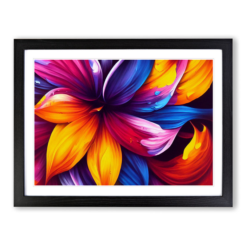 Special Flower - Framed Print, 34cm H x 46cm W, Black Frame