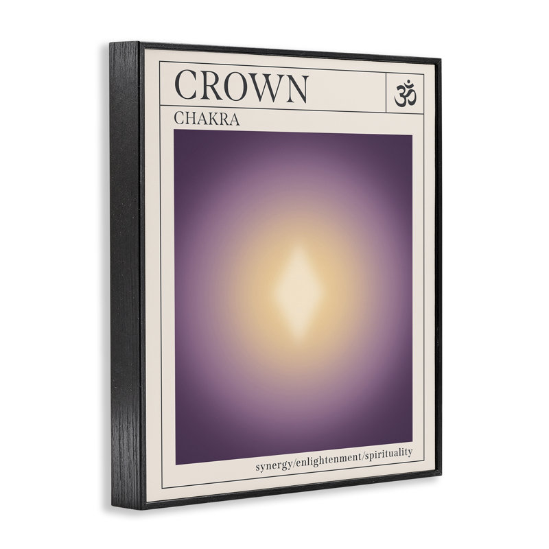 «Crown Chakra Meditation», estampe numérique, conception réalisée par Wild Apple Portfolio, H 14 po x l 11 po