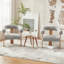  Chaise rembourrée avec accoudoirs demi-tonneau-752395748