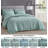 Ruffled Edge Microfiber Bed in a Bag Comforter Set-595734745-595734744