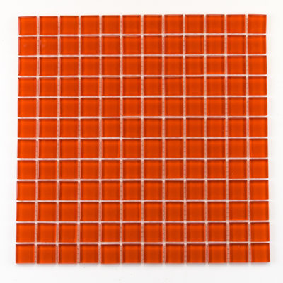 Torch Song 1'' W x 1'' L Glass Tile Mosaic Sheet