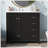 36" Black Bathroom Vanity with Ceramic Sink Combo