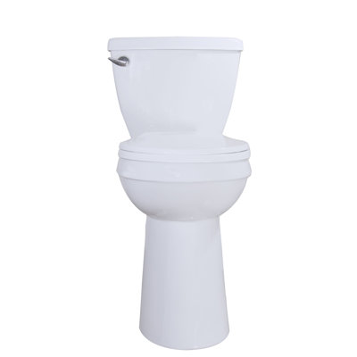 Sounor 1.28 GPF Elongated Extra Tall Two Piece Toilet with 21 inches Seat Height (Seat Included)