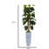 Panama 88'' Faux Devil's Ivy (Scindapsus Aureus) Tree in Planter
