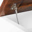 Table basse, table de salle à manger multifonctionnelle, table de salon, blanc rétro-1657602096