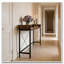 Table de canapé avec prise électrique, console