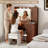39'' Makeup Vanity Desk With Mirror, USB Charging Station & Drawers – Modern Vanity Table With Adjustable Shelves & Glass Top For Bedroom-1429083047