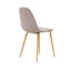 Chaise de salle à manger rembourrée en velours-1209976373