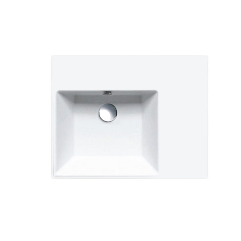 Premium Up 60 23.62'' L Bathroom Sink, 0-Hole