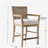 Wicker back bar stool