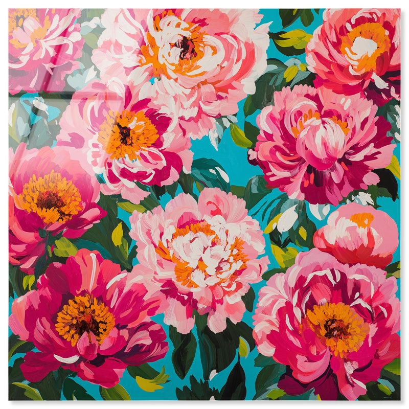 Art mural Maximalist Bloom, H 12 po x l 12 po