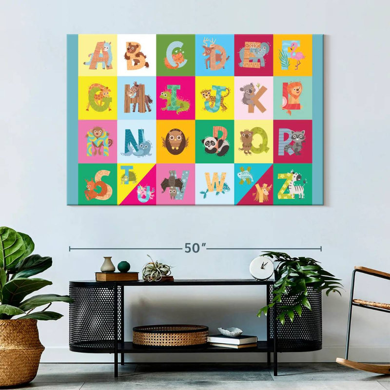 Ashelle Animal Letters, 34" H x 51" W