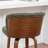 Devault Swivel Upholstered Counter Stool With Wood Frame-123161755