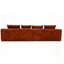 Canapé modulaire en forme de U 118 "sans os 118", canapé modulaire compressé en velours côtelé de style minimaliste moderne, canapé-lit pour le salon, la chambre à coucher, canapé confortable à conception compacte et peu encombrante-711317737-709623740